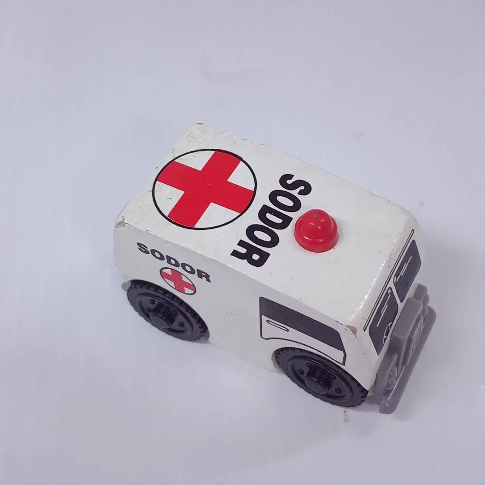 Thomas & Friends Wooden Railway Sodor ambulance vehicle Train Tank Engine wood